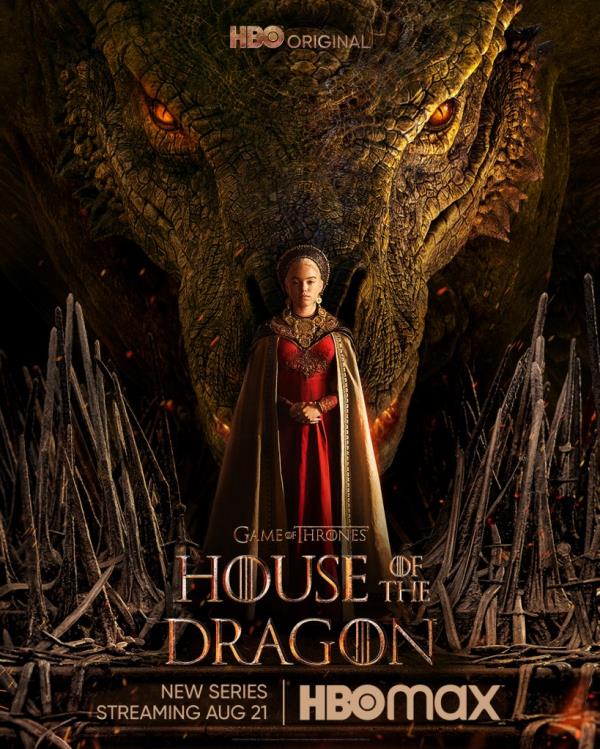 Milly Alcock as young Rhaenyra in "House of the Dragon." 